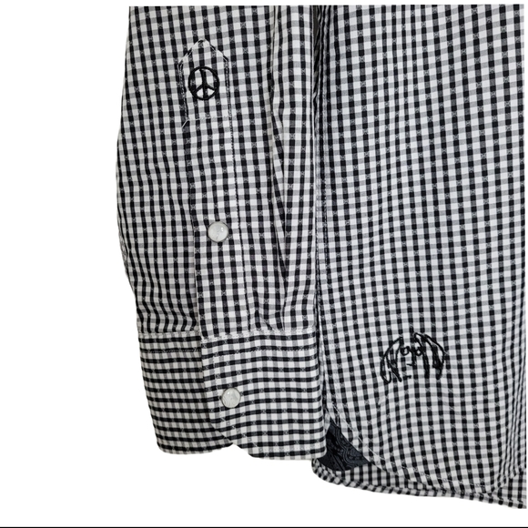 JOHN LENNON BY ENGLISH LAUNDRY Shirt Plaid - Picture 5 of 8